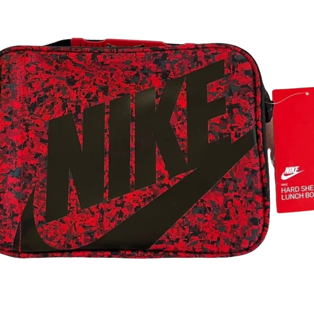 Nike Lunch Box Hard Shell Red Black 9A2744-U10 NEW